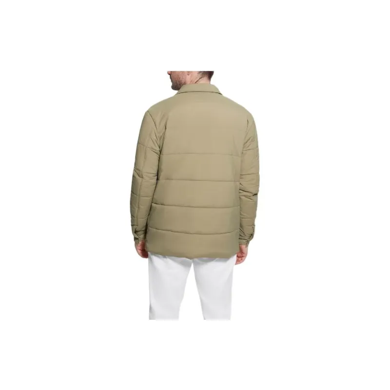 GUESS Eco Quilted Shacket Jackets Coats Men's Khaki-1