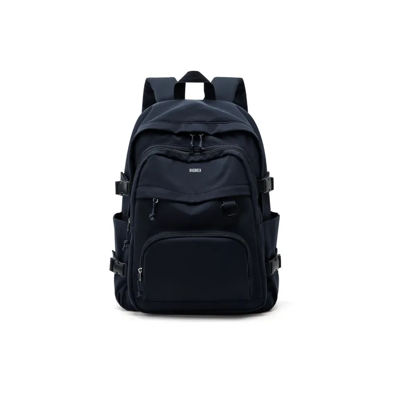 RIOREX Fabric Backpack Regular Unisex Black/White/Dark Blue/Milk Blue/Pink Purple/Light Green-26
