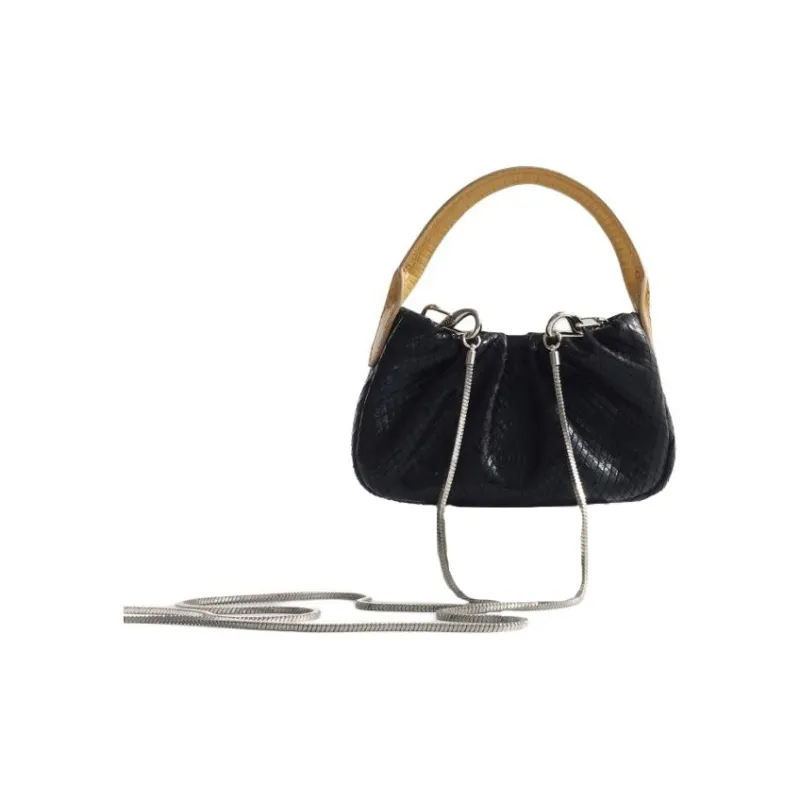 QULU Sheepskin Shoulder Bag Crossbody Bag Handbag Mini Women's White-23