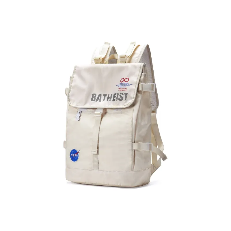 8atheist NASA Collaboration Polyester Backpack Unisex Ecru Color Blocking-8