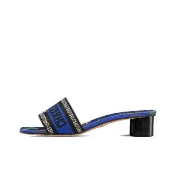 DIOR Dway Rubber Sole Slide Slippers Women's Blue