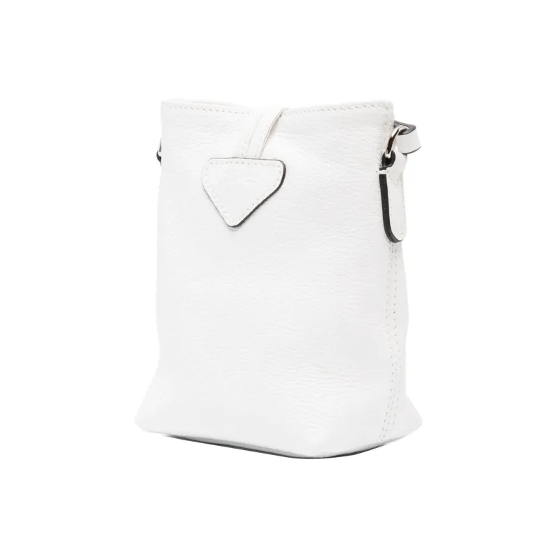 LONGCHAMP Roseau Goatskin Shoulder Bag, Crossbody Bag Extra Small Women's White-1