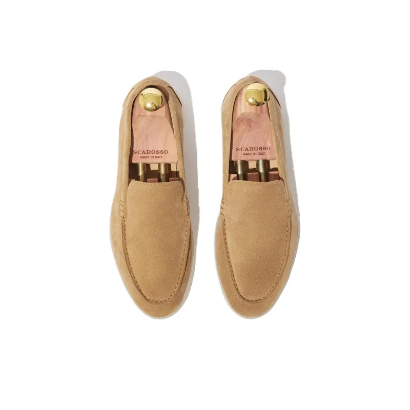 SCAROSSO Ludoviva Suede Loafers Women's-3
