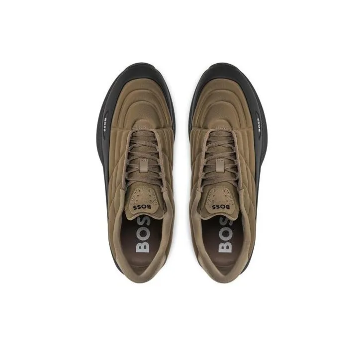 BOSS Logo-patch Padded Sneakers-3