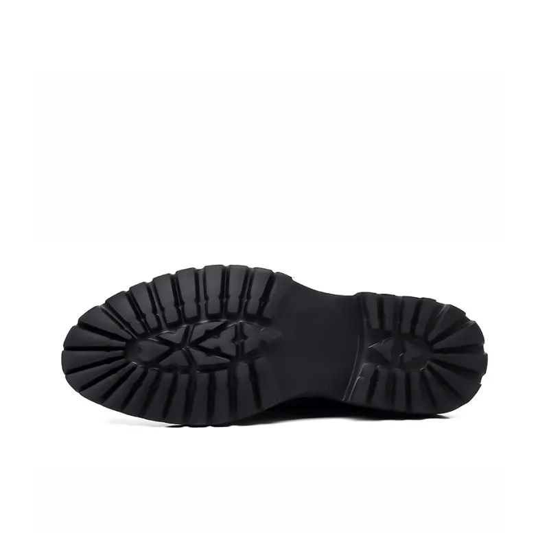 Xiwencha Men's Casual Shoes Men Low Top Black-4
