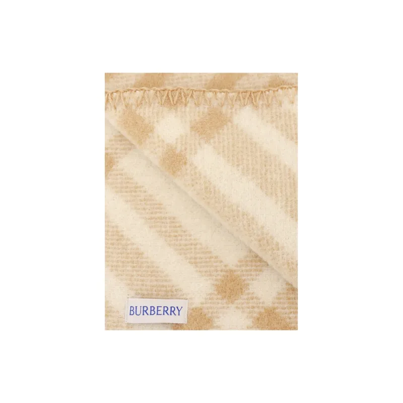 Burberry Checkered Logo Patch Scarf-2