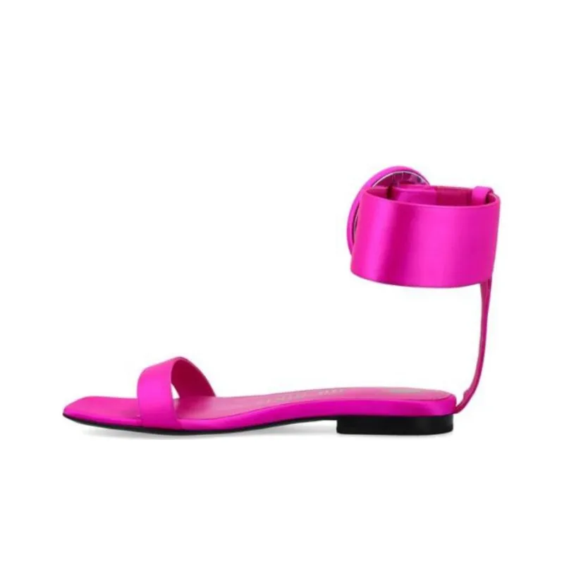 The Attico Strap Sandals Women's Satin Purple-0