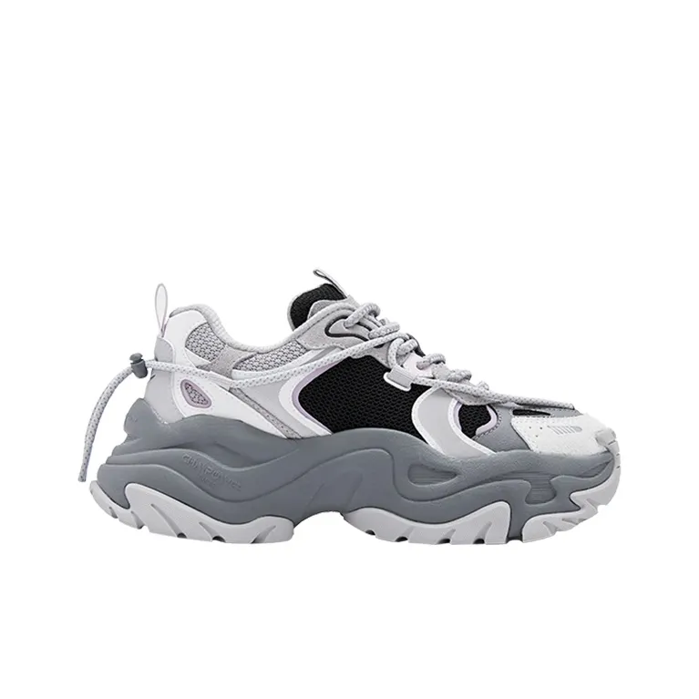Champion Thousand Layer Y2K Shoes Low Top Chunky Sneakers Women's Dark Gray-1