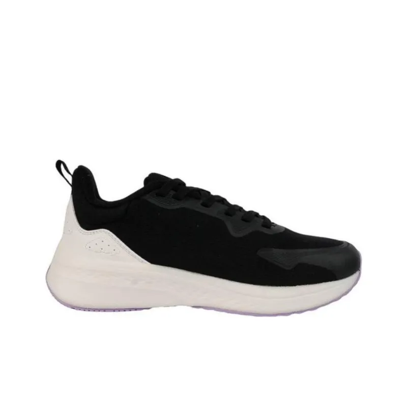 361° Cushioning Wear Resistant Low Top Running Shoes Women's Black White-1