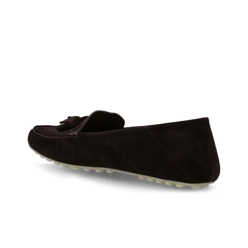 Loro Piana Gommino Loafers Women's Brown Black-2