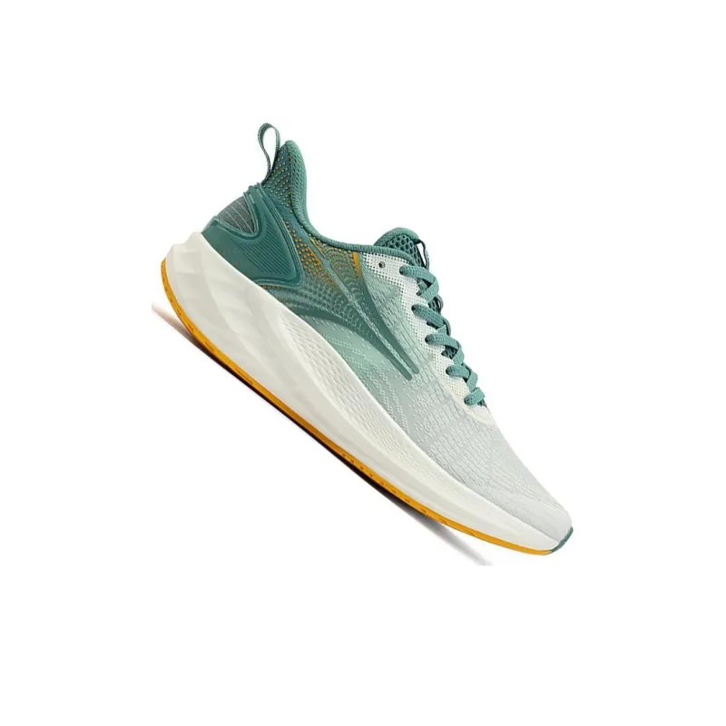361° Feather Anti Slip And Wear Resistant Breathable Low Top Running Shoes Men's White Green-1