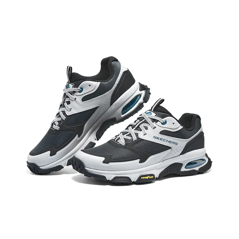 Skechers Lifestyle Cushioning, Slip Resistant, Lightweight Mid Top Casual Shoes Men's Black White-3