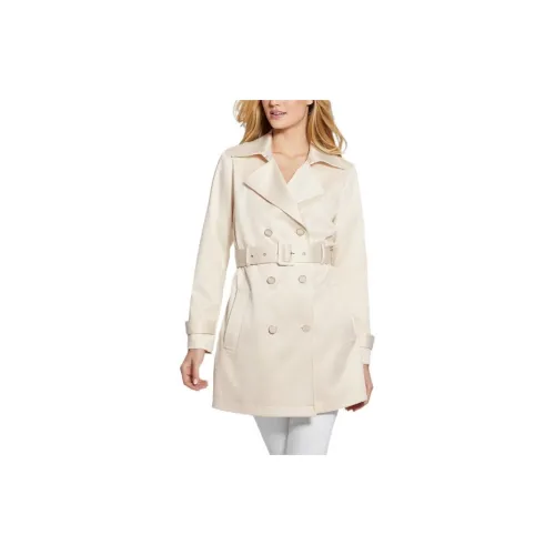 GUESS Trench Coats Women's Vanilla Blush Pink