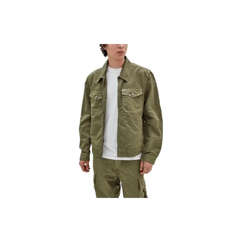 GUESS Originals Nylon Cadet Jacket Jackets Coats Men's Green-2