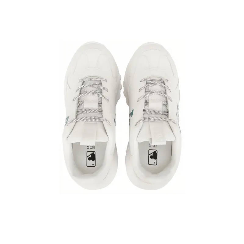 MLB Big Ball Chunky La Anti Slip And Wear Resistant Lightweight Low Top Chunky Sneakers Unisex White Blue-2