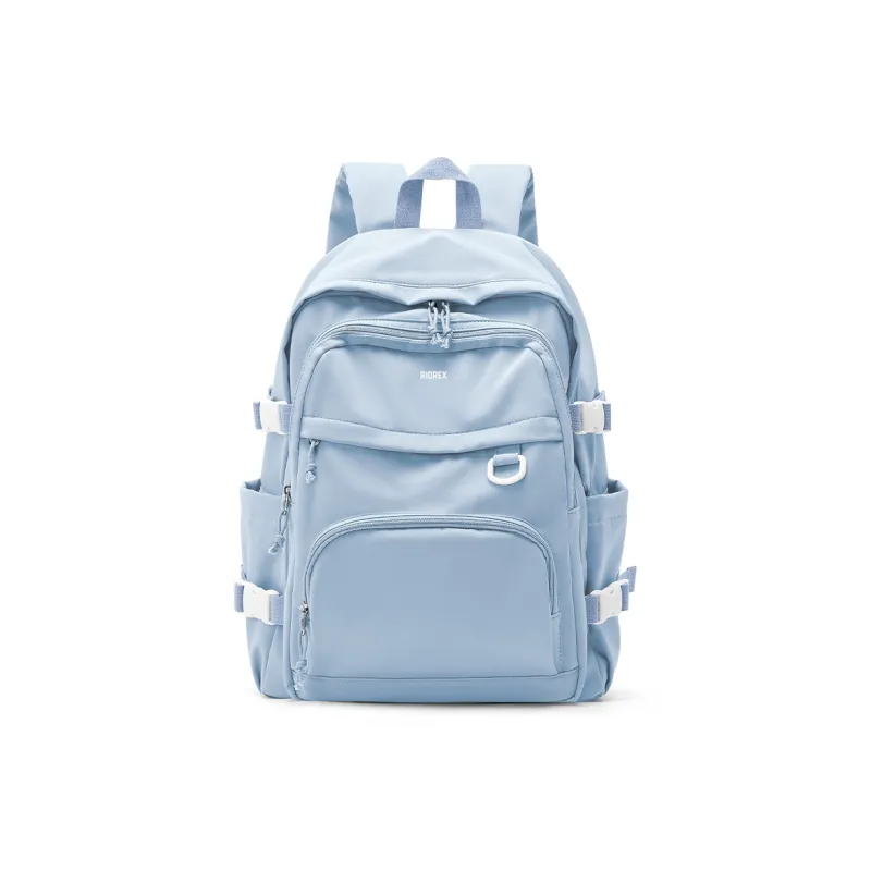 RIOREX Fabric Backpack Regular Unisex Black/White/Dark Blue/Milk Blue/Pink Purple/Light Green-20