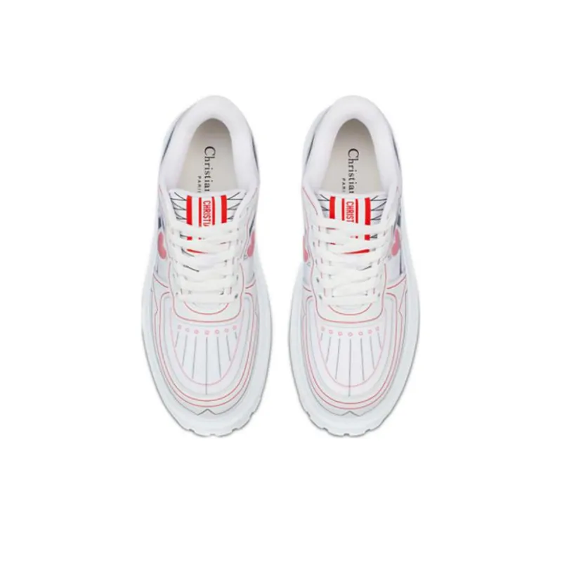 DIOR Addict Sneaker 'DIORamour D Chess Heart White' Women's-4