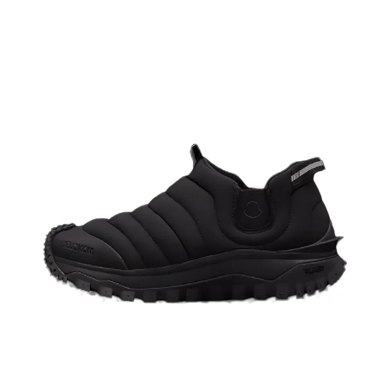 Moncler Abrasion Resistant Low Top Casual Shoes Men's Black-0