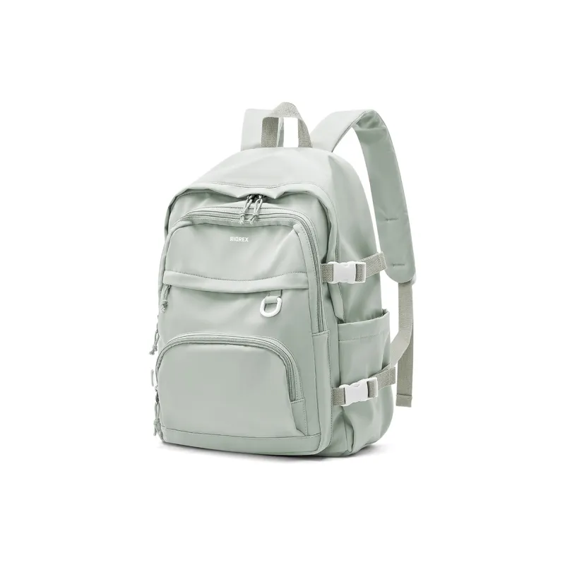 RIOREX Fabric Backpack Regular Unisex Black/White/Dark Blue/Milk Blue/Pink Purple/Light Green-13