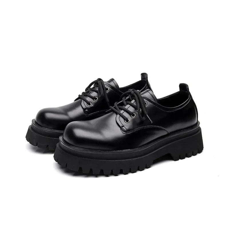 Chi Wolf Derby Shoes Breathable Height Increasing Low-Top Casual Shoes Unisex-1