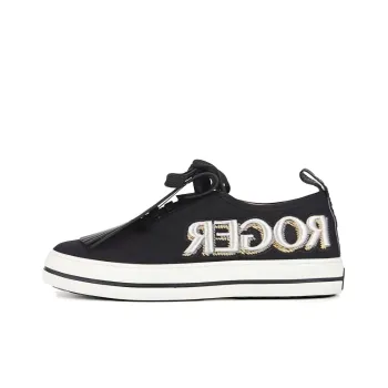 Roger Vivier Lightweight Low Top Skateboard Shoes Women's Black