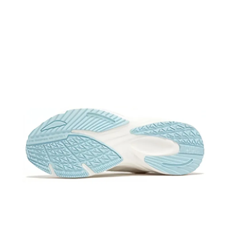361° Cushioning Anti-Slip And Wear-Resistant Low-Top Running Shoes Women's White Blue-3