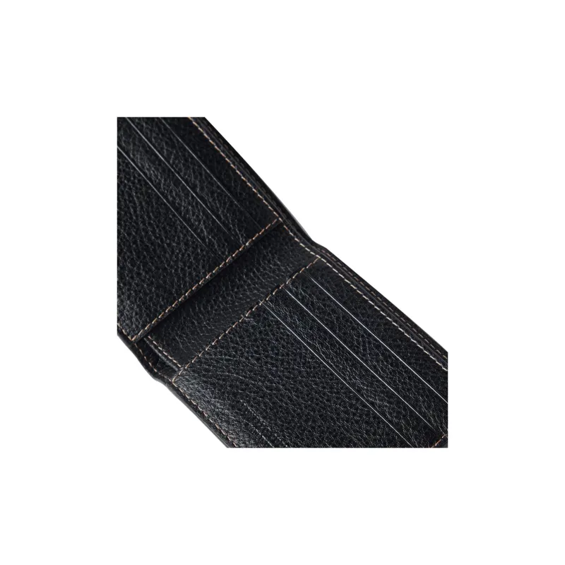 Brunello Cucinelli Grain Cow Leather Wallet Men's Black-2