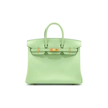 HERMES Birkin Swift Leather Birkin Bag One Shoulder Handbag Women's 3I VertCriquet Avocado Green