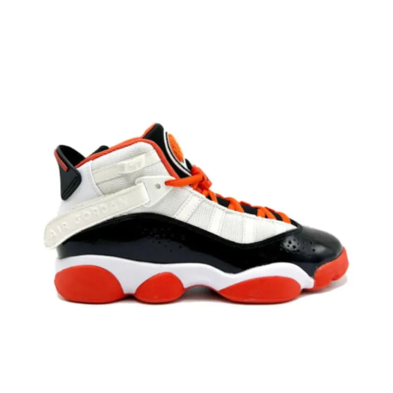 Jordan 6 Rings White Black Team Orange GS-1