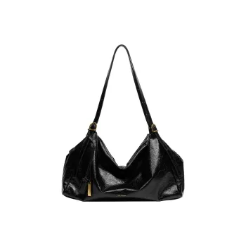 Tanita West Top Grain Cow Leather Tote Women's Black