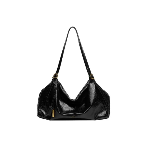 Tanita West Shoulder Bags Black Black - Premium Cow Leather