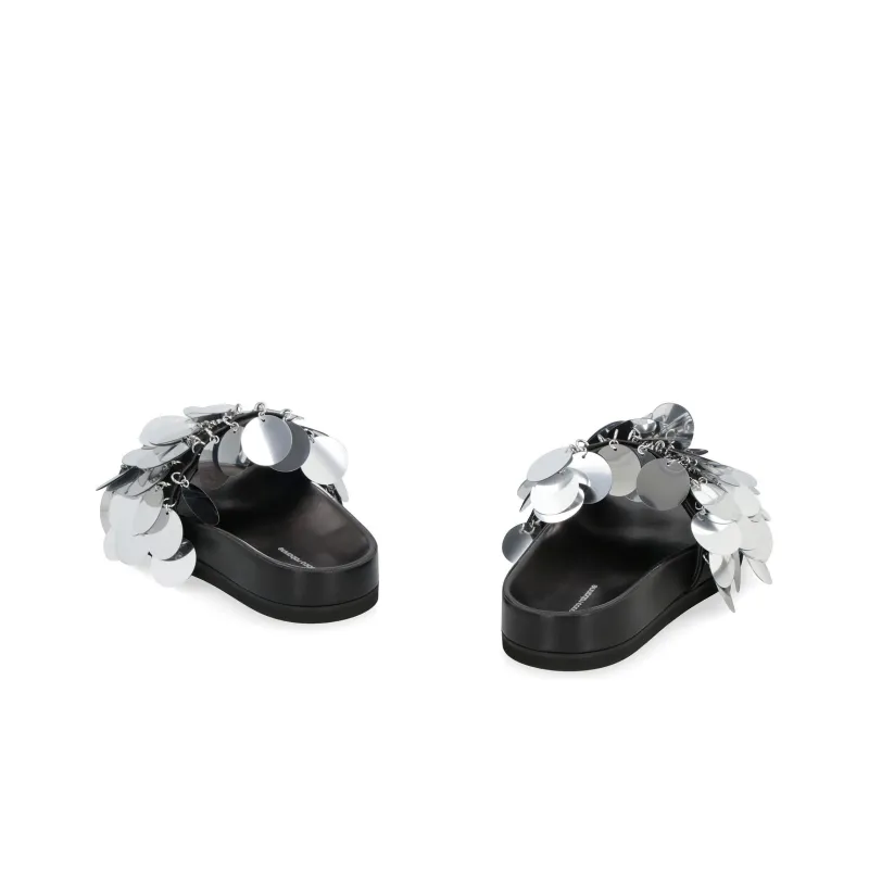 Paco Rabanne Sparkle Decorative Applique Slides Women's-3