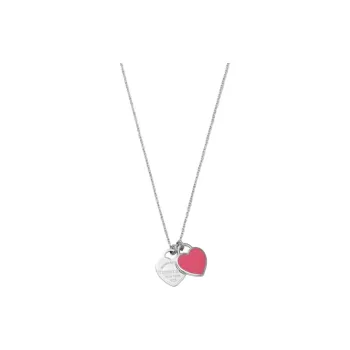 TIFFANY & CO. Return To Tiffany Collection 925 Sterling Silver Necklaces Women's Barbie Pink Fuchsia