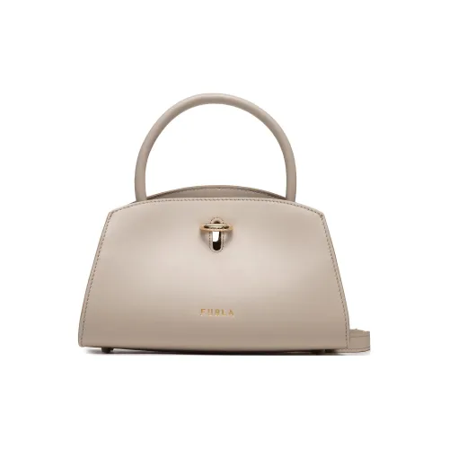 Furla Textured Calfskin Portable Crossbody Bag Shoulder Bag Mini Women's Light Umber