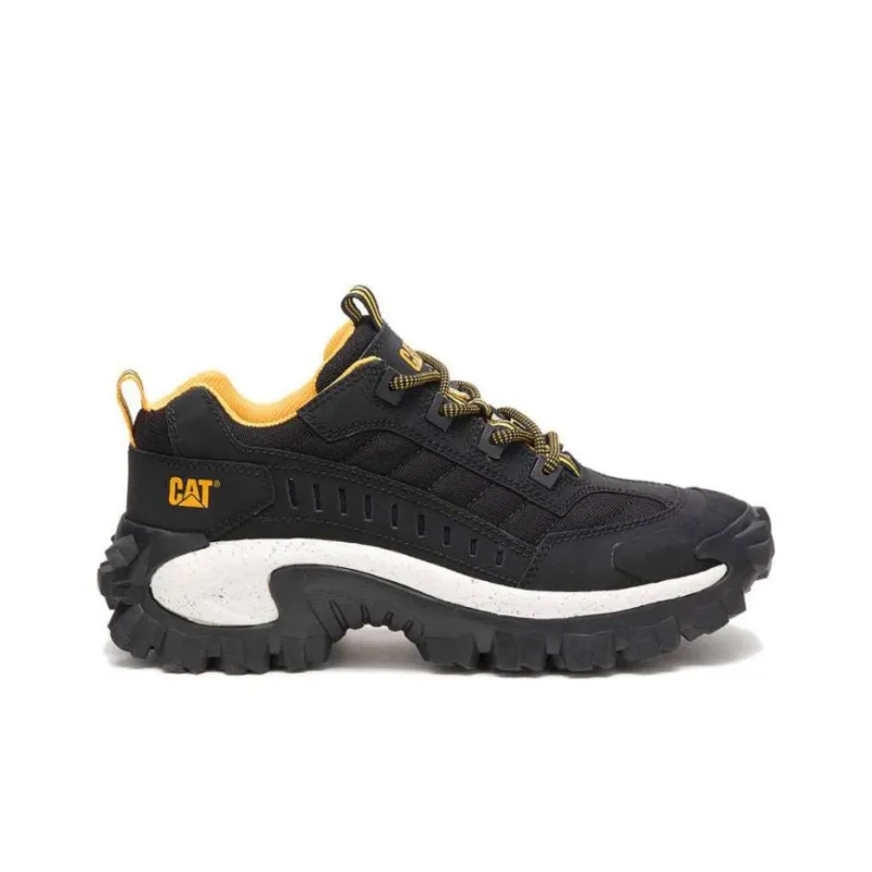 CAT Intruder Anti Slip Wear Resistant Low Top Outdoor Shoes Unisex Black White-1