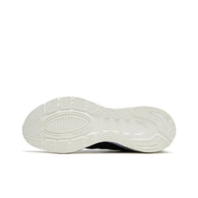 Anta Cushioned Slip-Resistant Low-Top Running Shoes Women's Black White-4