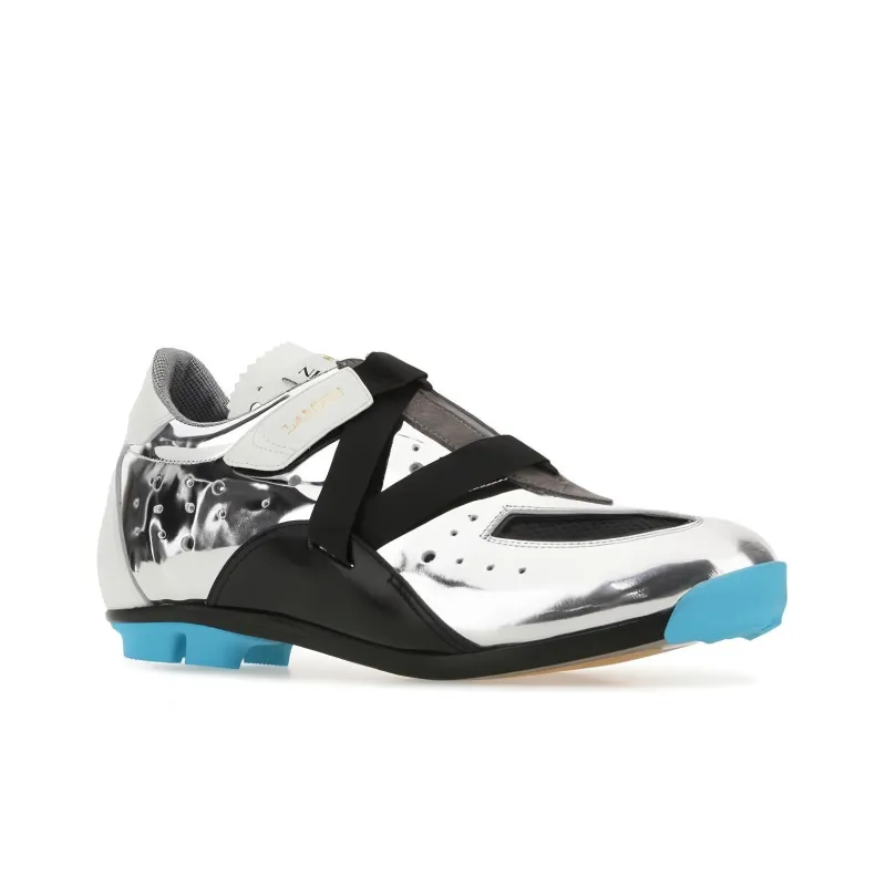 Lanvin Cushioned Slip Resistant Lightweight Low Top Casual Shoes Men's Silver-2