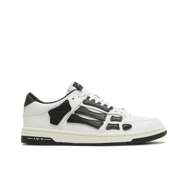 AMIRI Skel Top Low White Black White-1