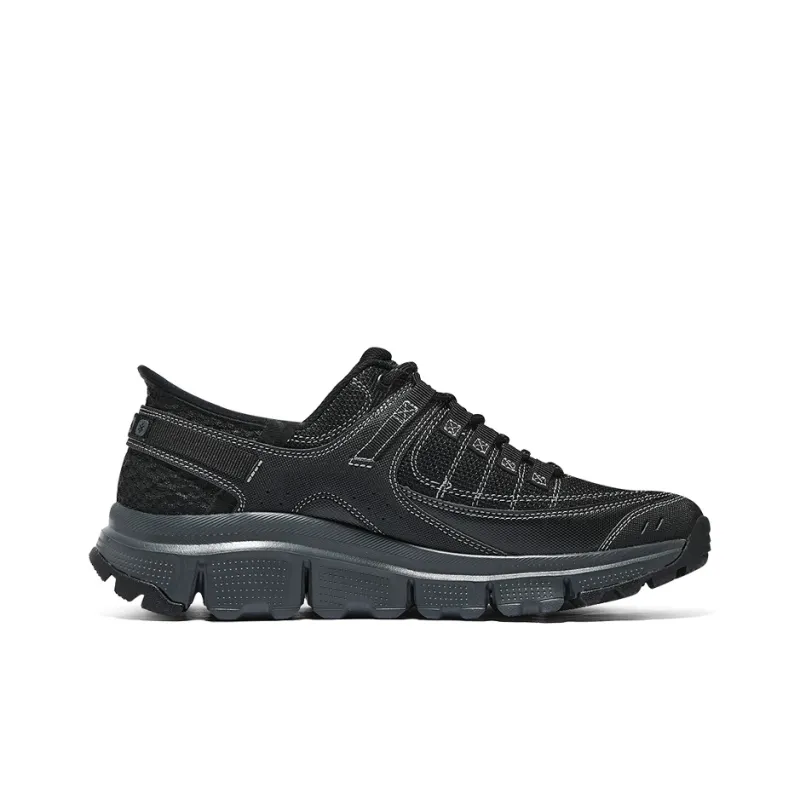 Skechers Summits Hands Free Slip-Ins Cushioning Wear-Resistant Low-Top Outdoor Shoes Men's Black-1