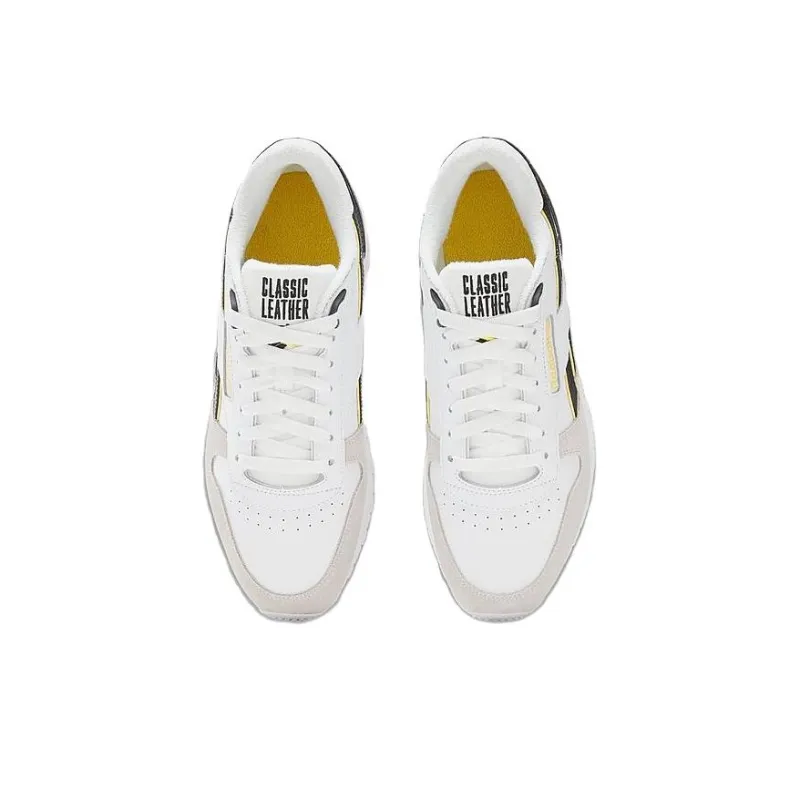 Reebok Classic Leather 'White Black Yellow'-4