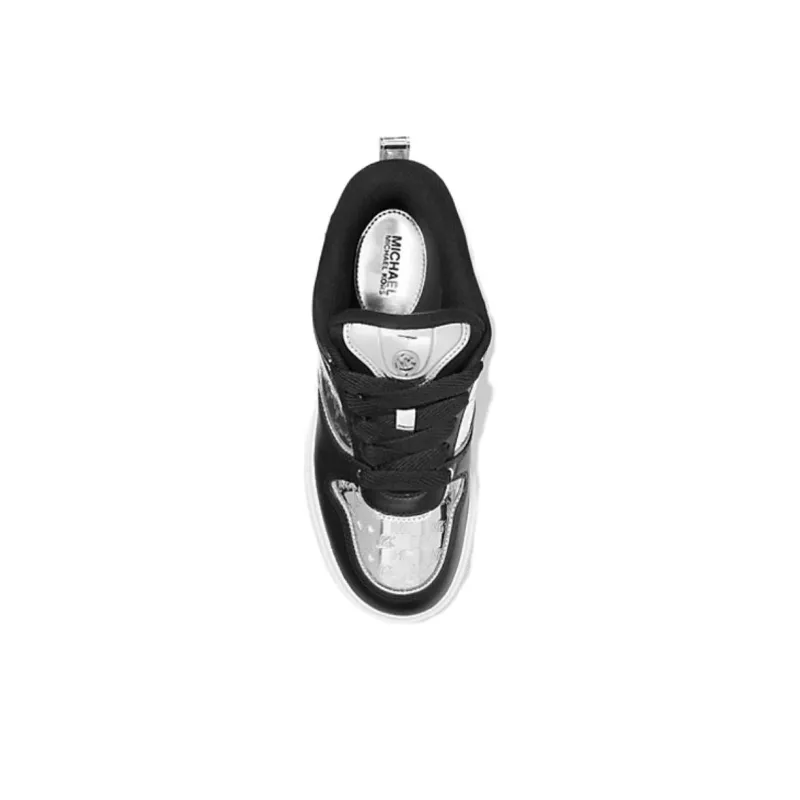MICHAEL KORS Low Top Skateboard Shoes Women's Silver-3