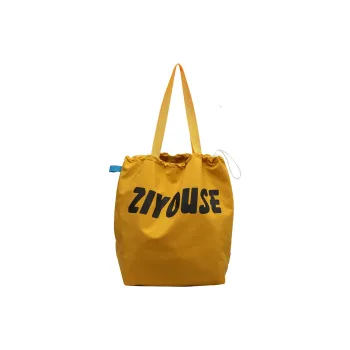 OUZIHUANG Canvas Bucket Bag Handbag Shoulder Bag Regular Women's Yellow/Ecru/Black/Khaki