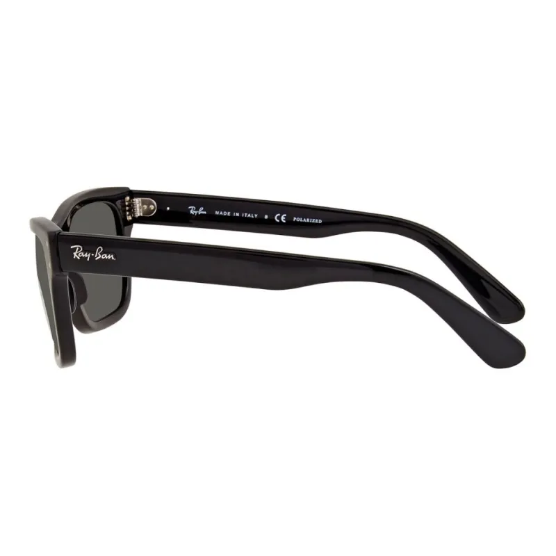 RayBan Acetate Irregular Shape Sunglasses Men's Black-2
