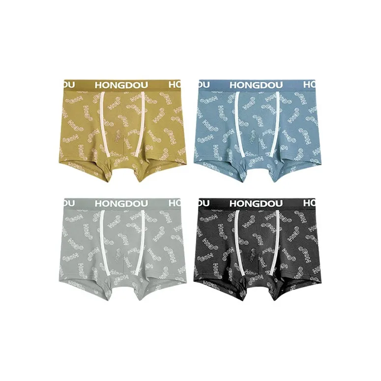 Red Bean Underpants Men's 4 Pack-8