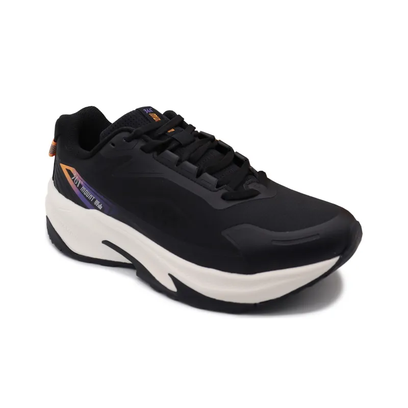 361° Cushioned Wear Resistant Water Resistant Low Top Training Running Shoes Men's Black Orange-2
