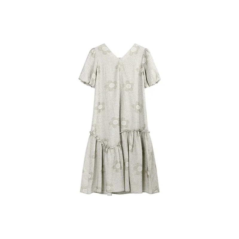 THE SEA LIFE Short Sleeved Dress Women's Tea Brown-1