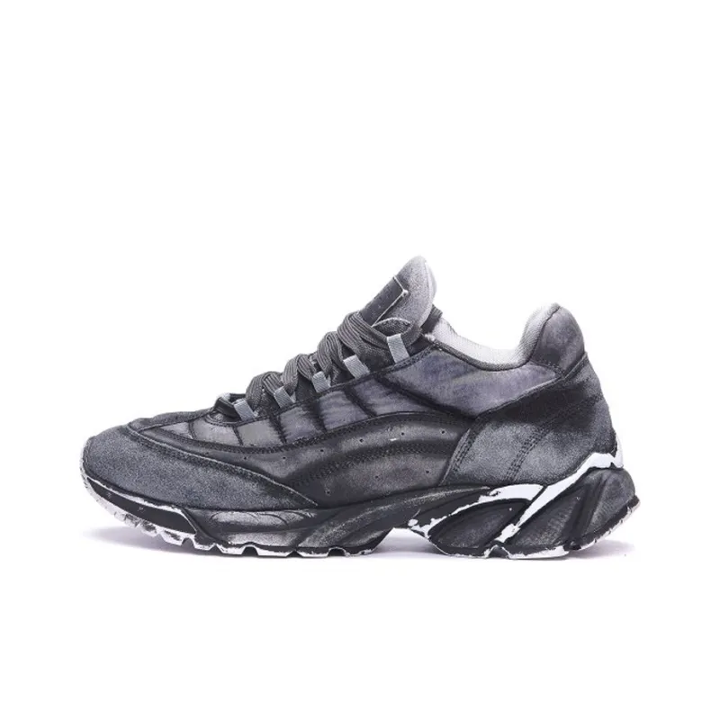 MM6 Maison Margiela Vintage Effect Low Top Sneakers-0
