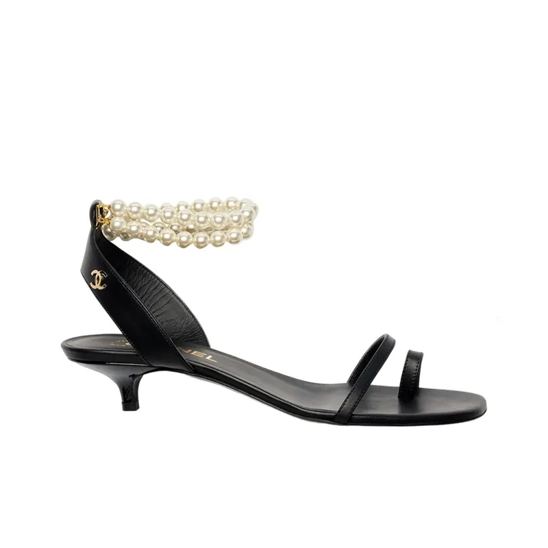 CHANEL Stylish Sandals Women's Black-1