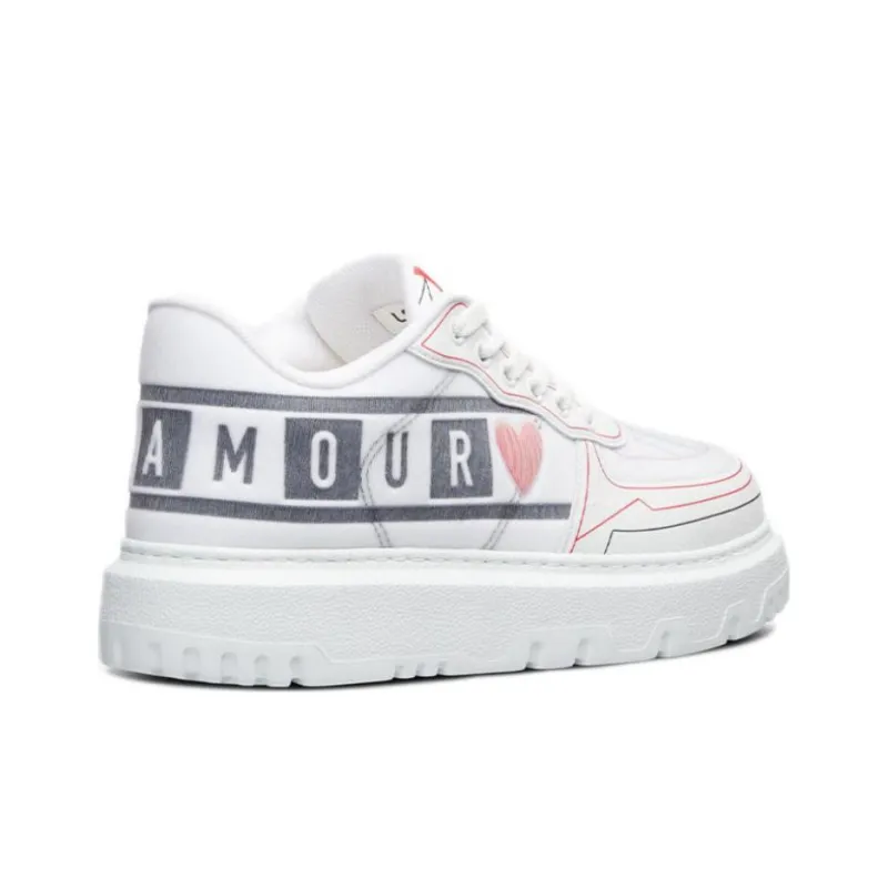 DIOR Addict Sneaker 'DIORamour D Chess Heart White' Women's-3