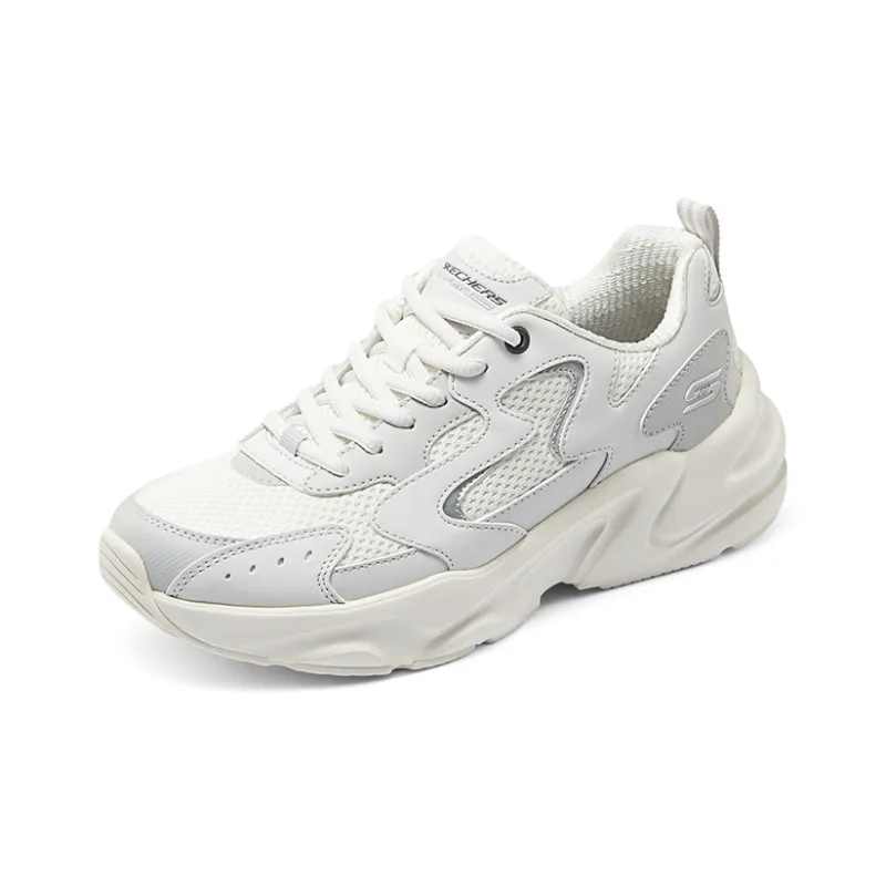 Skechers BOBS BAMINA 2 Cushioned Wear Resistant Breathable Low Top Chunky Sneakers Women's Light Gray-2